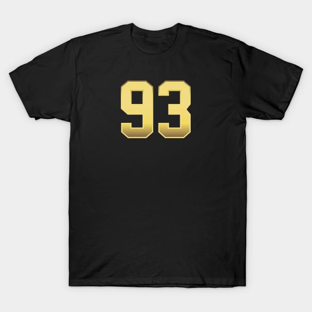 number 93 T-Shirt by Ericokore